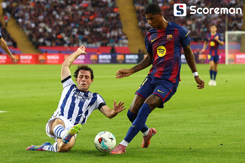 바르셀로나, 레알 소시에다드 2-1 역전승...4연승+1위 도약